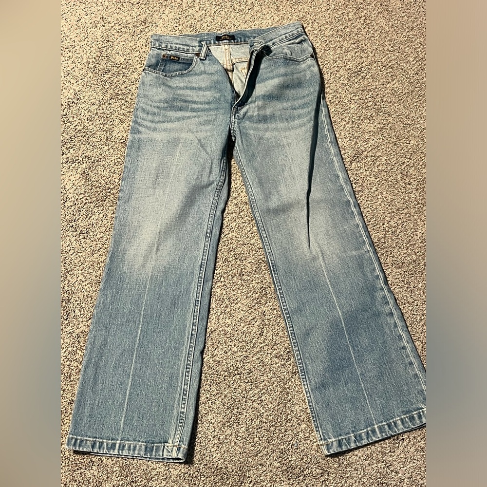 Light wash flare jeans